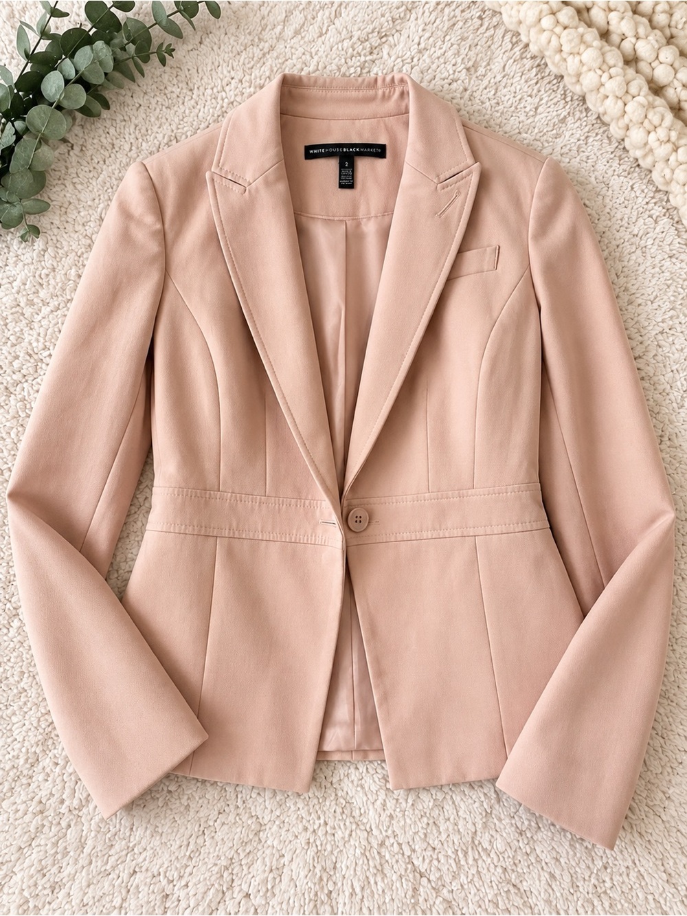 White House Black Market Blush Blazer | Size 2